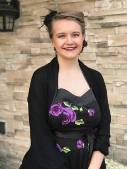 A photo of when I dressed up for an event.